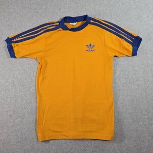 Boy’s/Kid’s VTG 80’s Adidas Trefoil Short Sleeve T-Shirt Size Medium 12-14 Singl